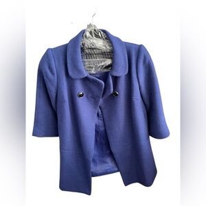 Banana Republic Cobalt Blue Women's Cape Coat